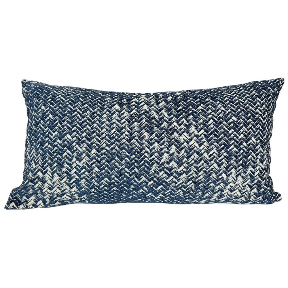 Urban Loft Westex Waterfowl Feather 100%, Blue Pillow Geo Design 25"×13.5" Decor
